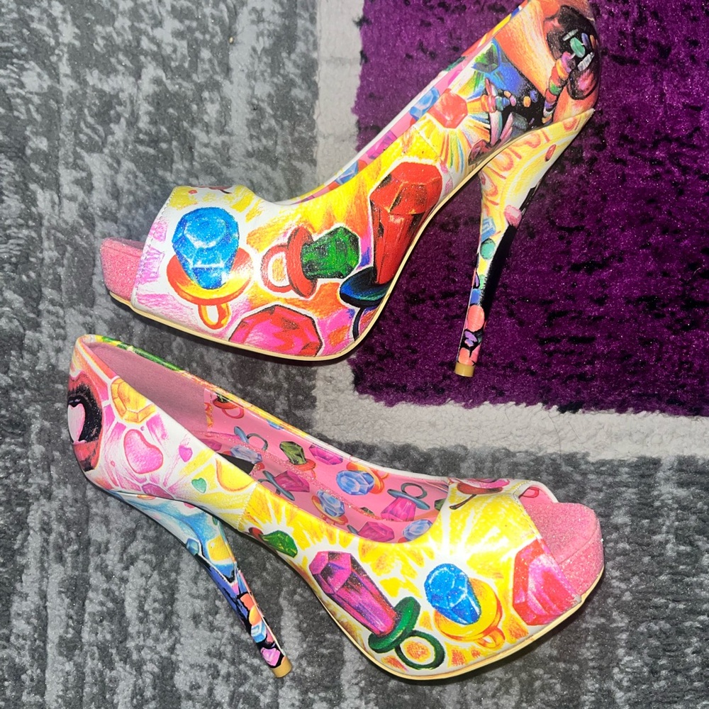 ❤️SOLD❤️ Iron Fist x Latisha Wood Sweets Heels - Picture 1 of 6
